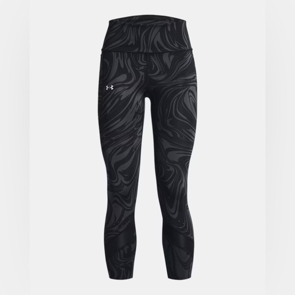 Under Armour Breathelux Women's Black and Gray Swirl Patterned Leggings - Picture 1 of 16